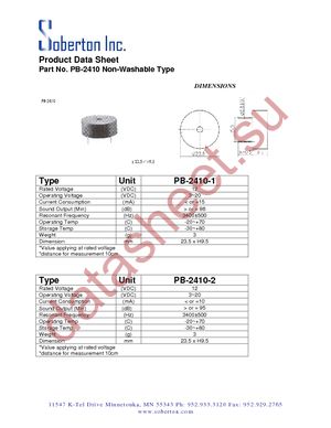 PB-2410-1 datasheet  